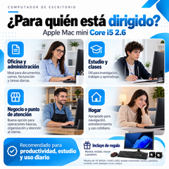Apple Mac mini Core i5: usos para oficina, estudio, negocios y hogar