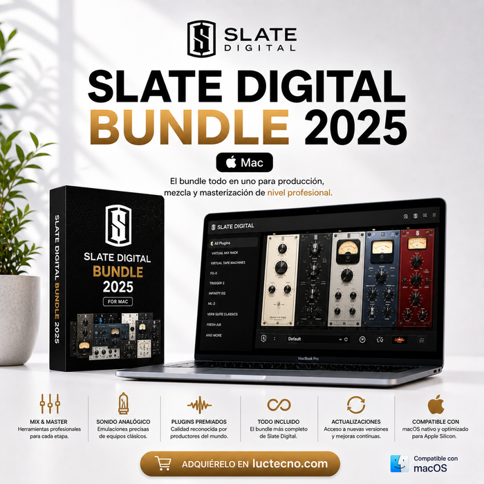 Slate Digital Bundle 2025 (Mac) | 1 Equipo | Permanente