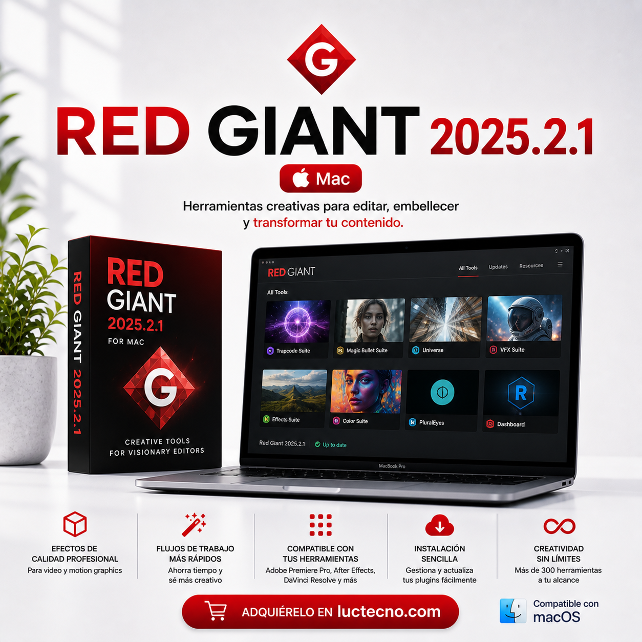 Red Giant 2025.2.1 (Mac) | 1 Equipo | Permanente
