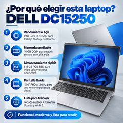 Dell DC15250 3XHY0, Core i7-1355U, 16 GB DDR4 y SSD 512 GB; incluye Ubuntu — beneficios