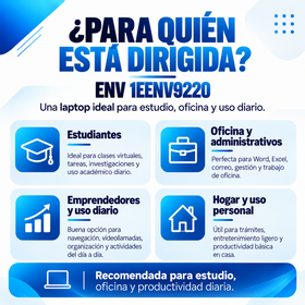 ENV 1EENV9220 para estudiantes, oficina, emprendedores y uso personal