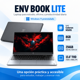 ENV Book Lite con Intel Celeron N5095, 8 GB DDR4 y SSD 256 GB