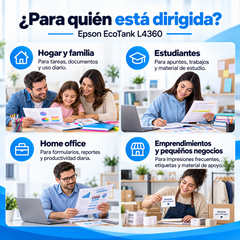 Epson EcoTank L4360 para hogar, estudiantes, oficinas y pequeños negocios