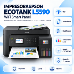 Epson EcoTank L5590 C11CK57301 multifuncional Wi-Fi con tinta 544 y garantía de 12 meses