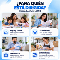 Epson EcoTank L5590 para hogares, estudiantes, oficinas y pequeños negocios