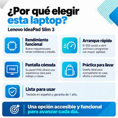 Lenovo IdeaPad Slim 3: ventajas para estudio y tareas cotidianas