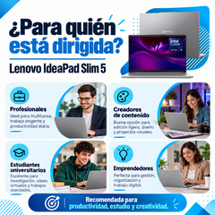 Lenovo IdeaPad Slim 5: usos para profesionales, creadores de contenido, estudiantes y emprendedores