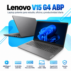 Lenovo V15 G4 ABP con Ryzen 7 7730U, RAM 16 GB DDR4 y SSD 512 GB: imagen principal