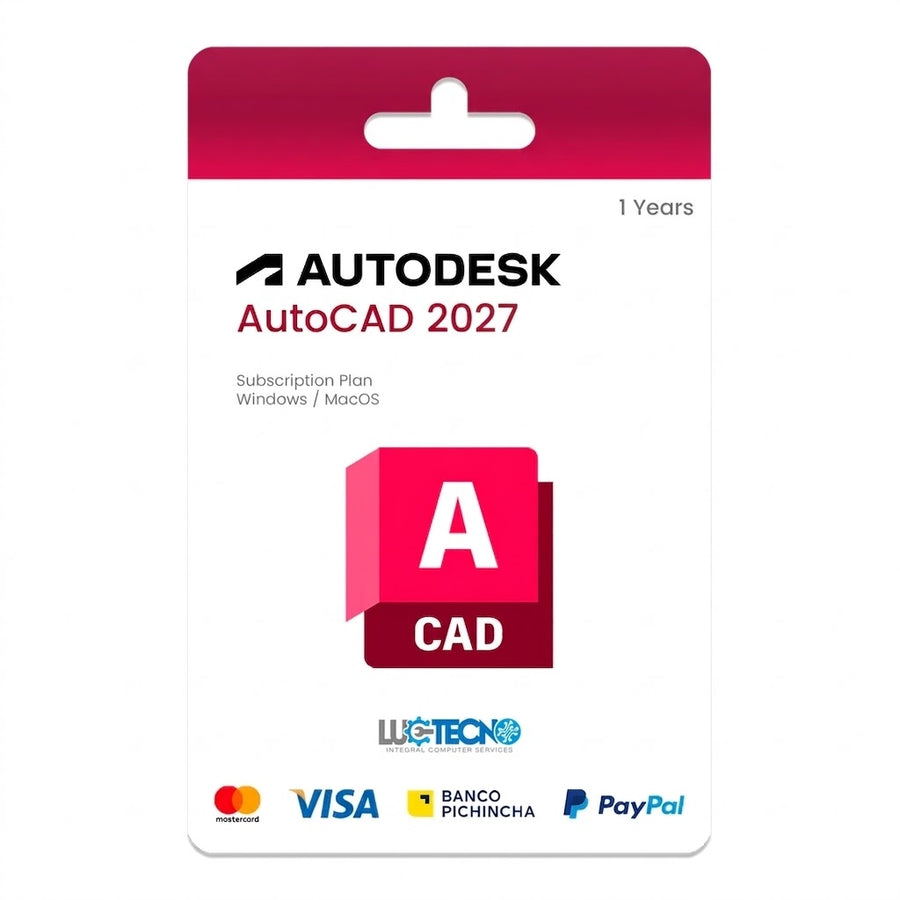 Autodesk AutoCAD 2027 (Windows / Mac) | 1 Equipo | Permanente