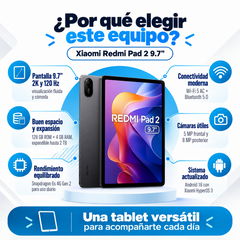 Ventajas Xiaomi Redmi Pad 2 9,7: pantalla 2K, 120 Hz, Wi-Fi 5 y memoria ampliable hasta 2 TB